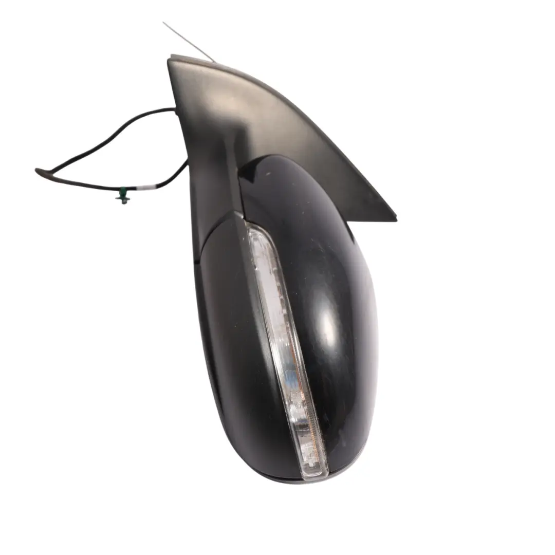 Volkswagen Golf 5k Wing Mirror Left N/S Electric Deep Black Pearl Effect C9X - SKU RHD-5K0857507AH-DBL1 - Part number 5K0857507AH