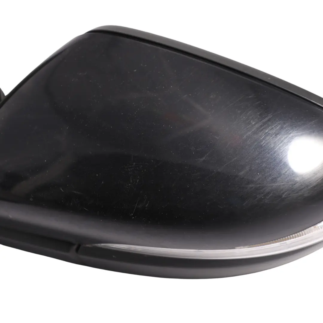 Volkswagen Golf 5k Wing Mirror Left N/S Electric Deep Black Pearl Effect C9X - SKU RHD-5K0857507AH-DBL1 - Part number 5K0857507AH