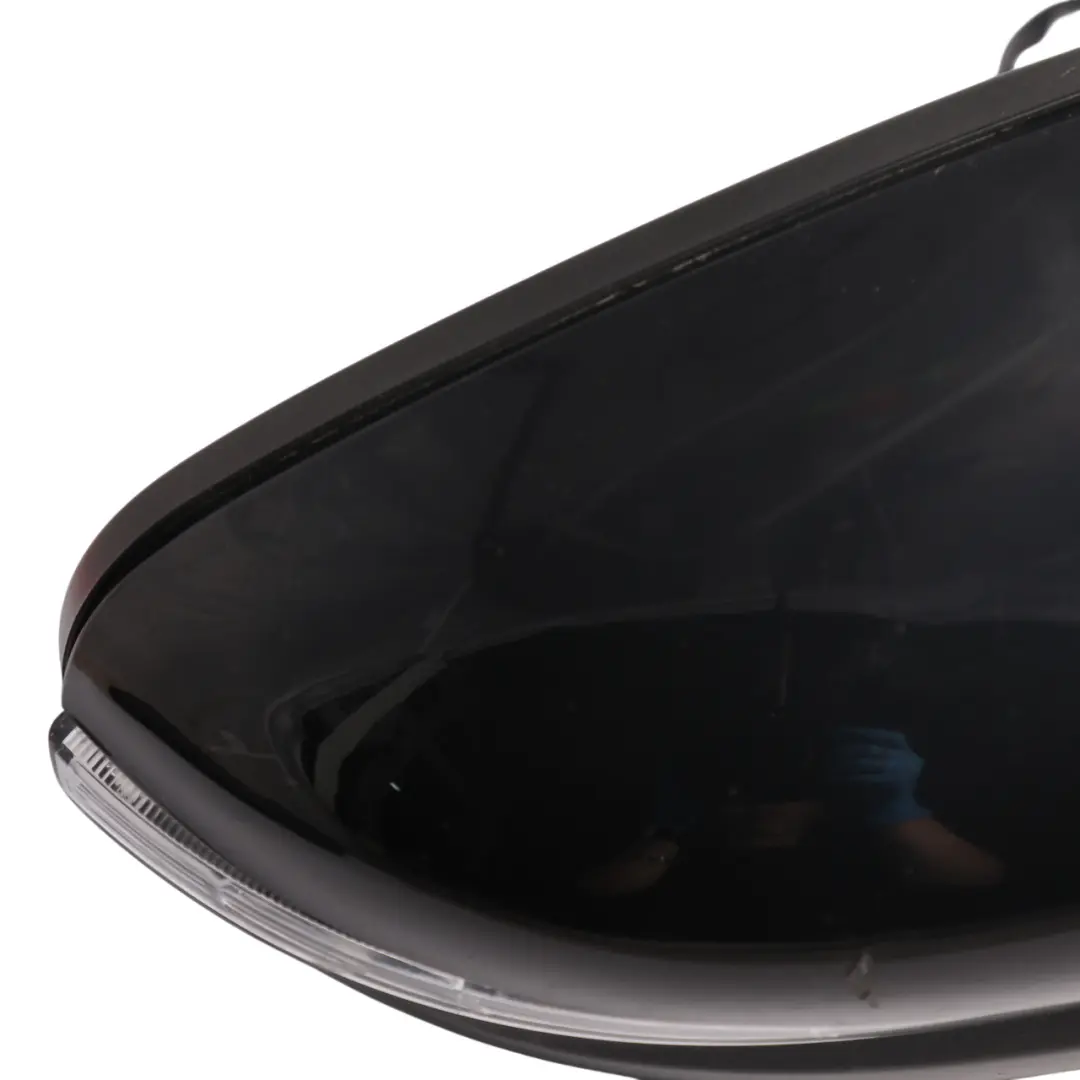 Volkswagen Golf 6 Wing Mirror Right O/S Electric Deep Black Pearl Effect - C9X - SKU RHD-5K0857508AD-DBL - Part number 5K0857508AD