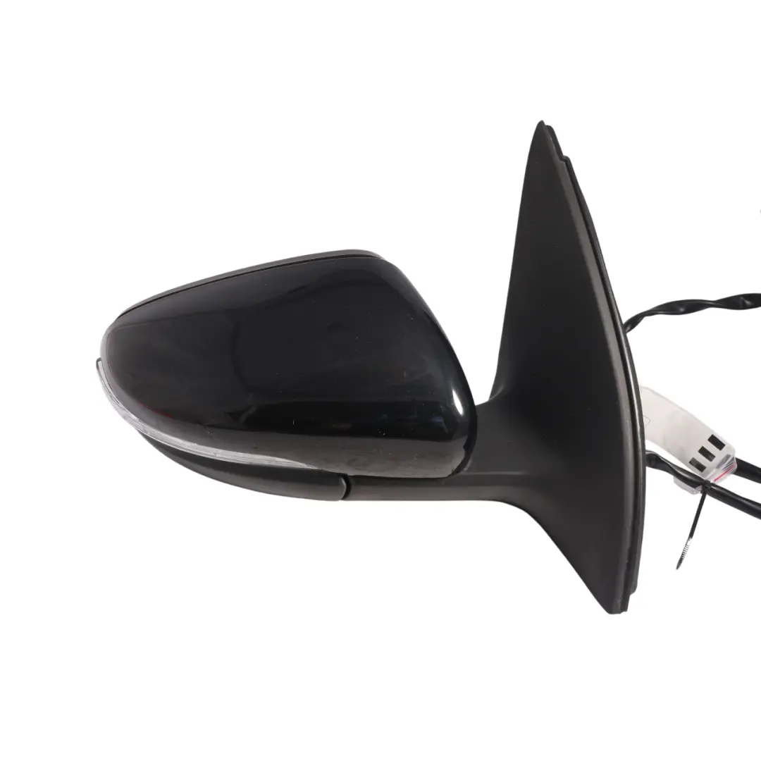 Volkswagen Golf 6 Wing Mirror Right O/S Electric Deep Black Pearl Effect - C9X - SKU RHD-5K0857508AD-DBL - Part number 5K0857508AD