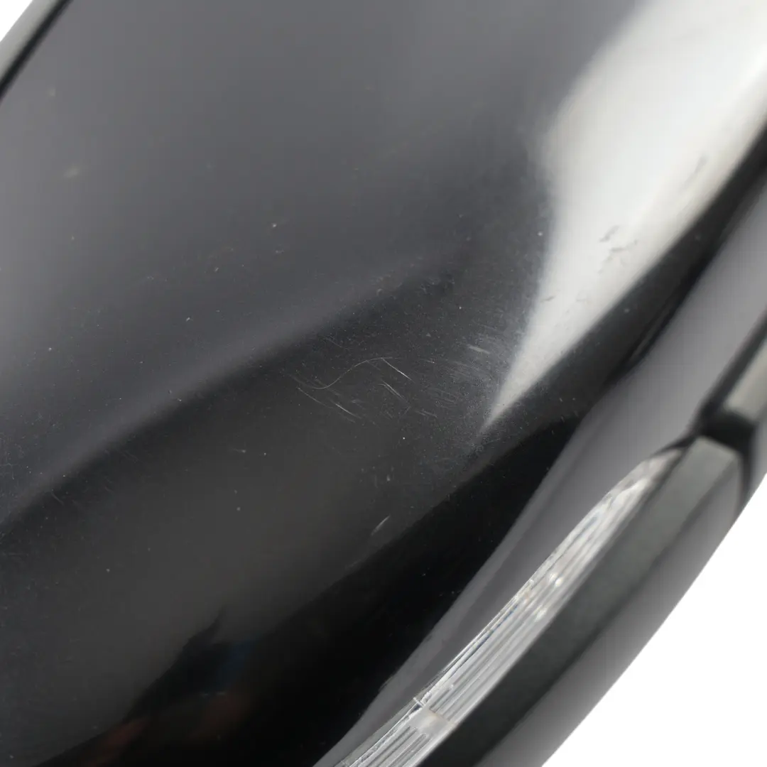 Volkswagen Golf MK6 Wing Mirror Electric Heated Right O/S Deep Black Pearl - C9X - SKU RHD-5K0857508AD-DBL1 - Part number 5K0857508AD