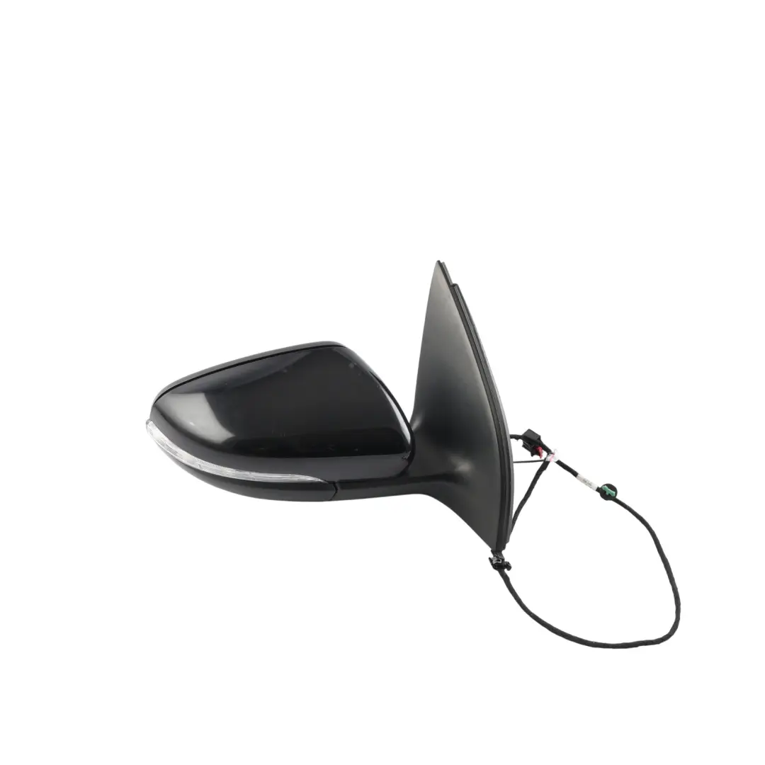 Volkswagen Golf MK6 Wing Mirror Electric Heated Right O/S Deep Black Pearl - C9X - SKU RHD-5K0857508AD-DBL1 - Part number 5K0857508AD