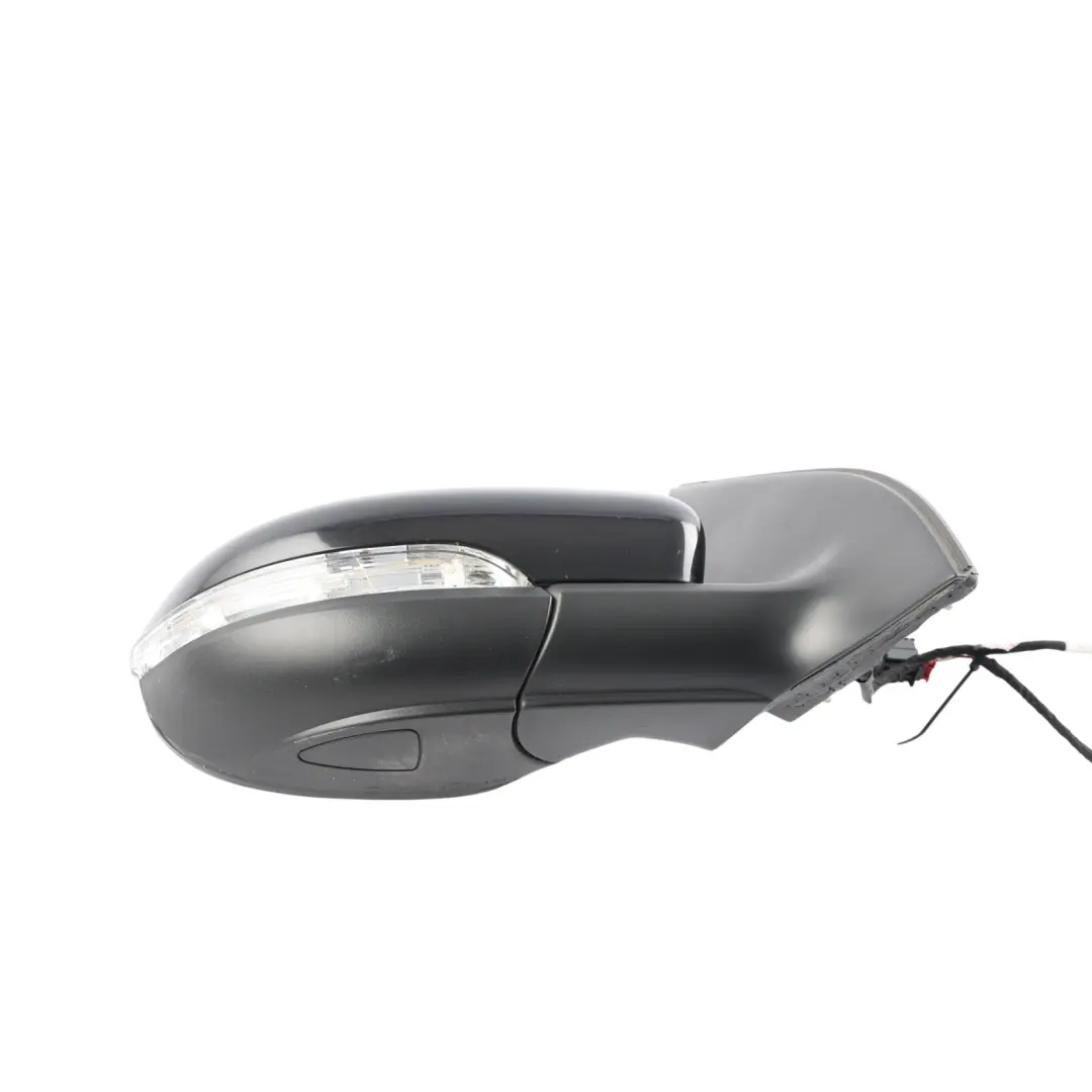 Volkswagen Golf MK6 Wing Mirror Electric Heated Right O/S Deep Black Pearl - C9X - SKU RHD-5K0857508AD-DBL1 - Part number 5K0857508AD