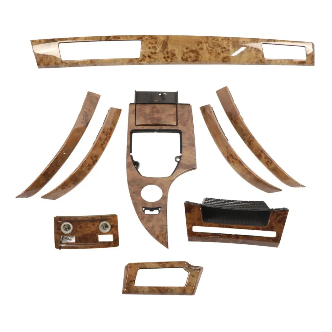Dashboard Centre Console Door Card Poplar Wooden Strip Trim Panel Set to BMW E60 with Part number 6951049 BMW E60 Dashboard Centre Console Door Card Poplar Wooden Strip Trim Panel Set - SKU RHD-6951049-1 - Part number 6951049