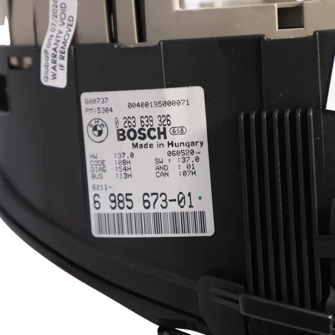 Speedo Speedometer Instrument Cluster Manual to BMW E46 320Cd Diesel with Part number 6985673 BMW E46 320Cd Diesel Speedo Speedometer Instrument Cluster Manual - SKU RHD-6985673 - Part number 6985673