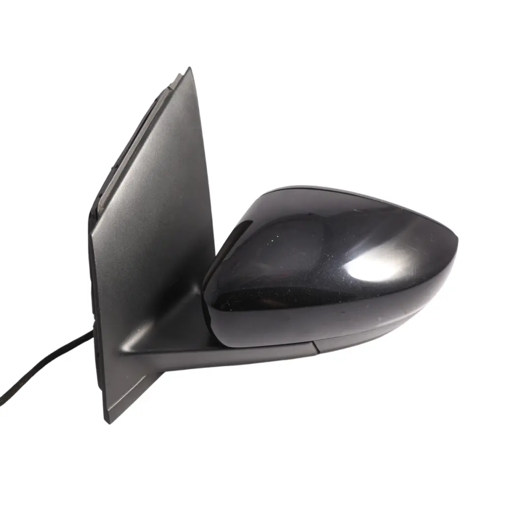 Volkswagen Polo Mk5 6C Door Wing Mirror Left N/S Deep Black - C9X - SKU RHD-6C2857507B-DBL - Part number 6C2857507B