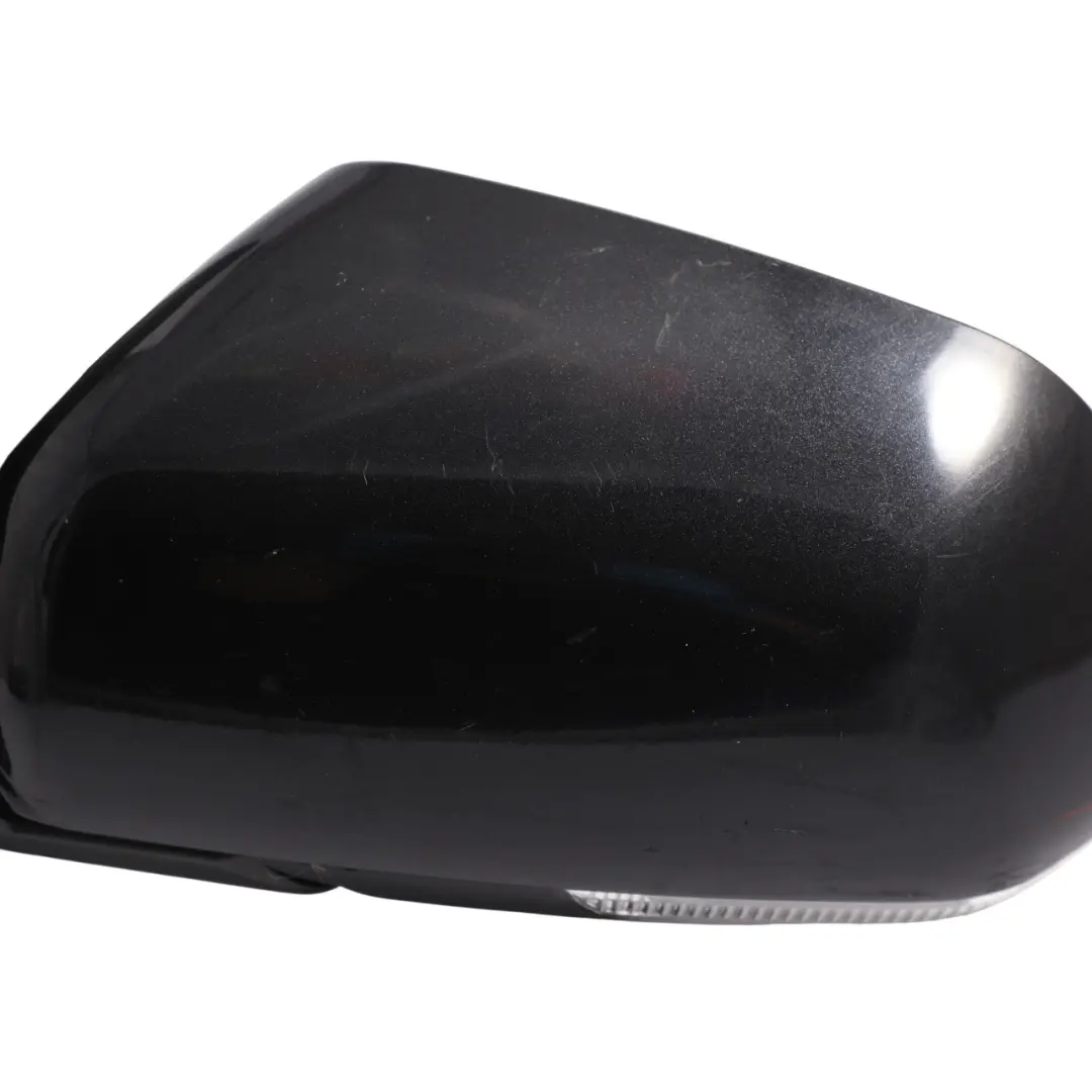Volkswagen Polo 9N Mk4 Door Mirror Heated Electric Black Left N/S - SKU RHD-6Q2857507T-BLK - Part number 6Q2857507T