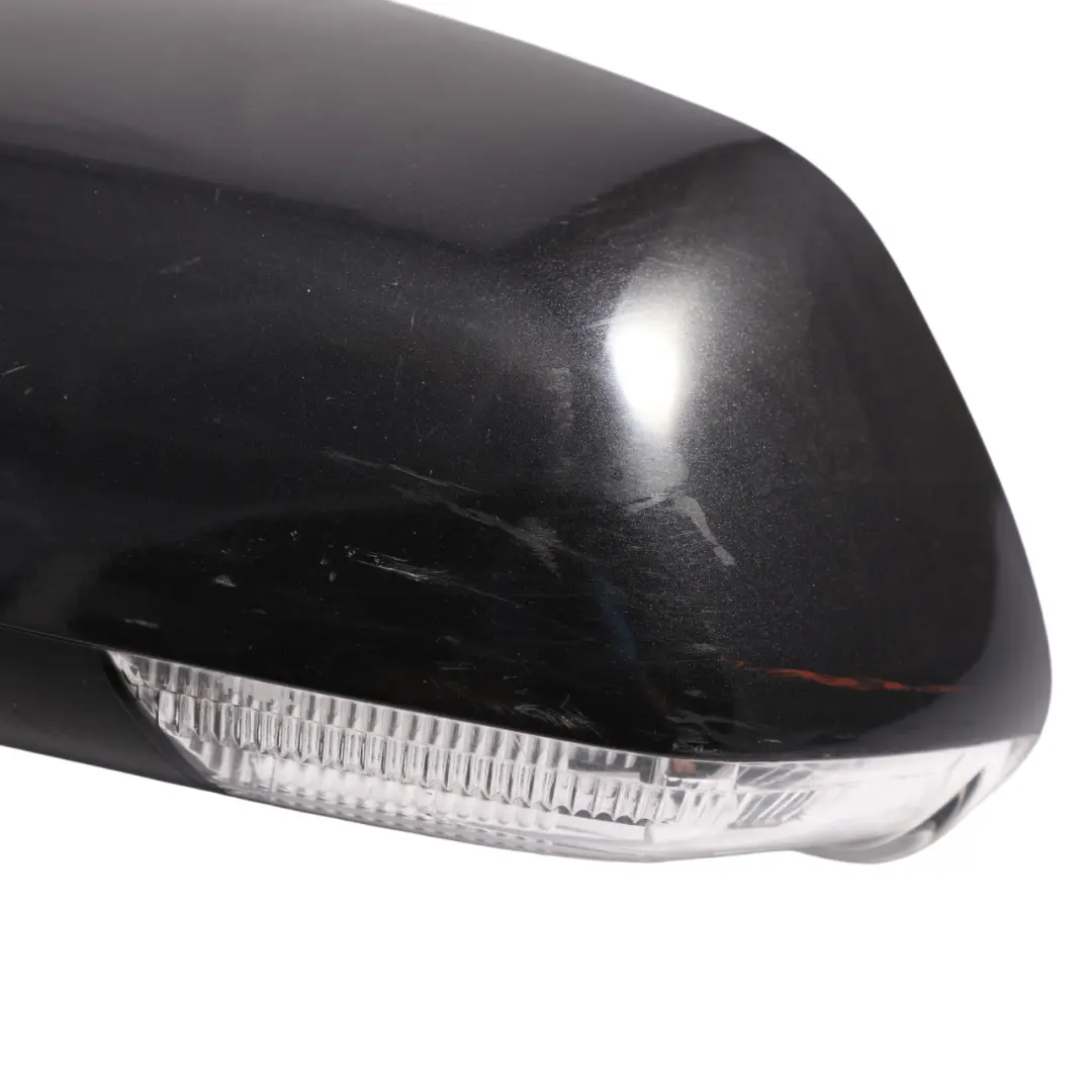 Volkswagen Polo 9N Mk4 Door Mirror Heated Electric Black Left N/S - SKU RHD-6Q2857507T-BLK - Part number 6Q2857507T