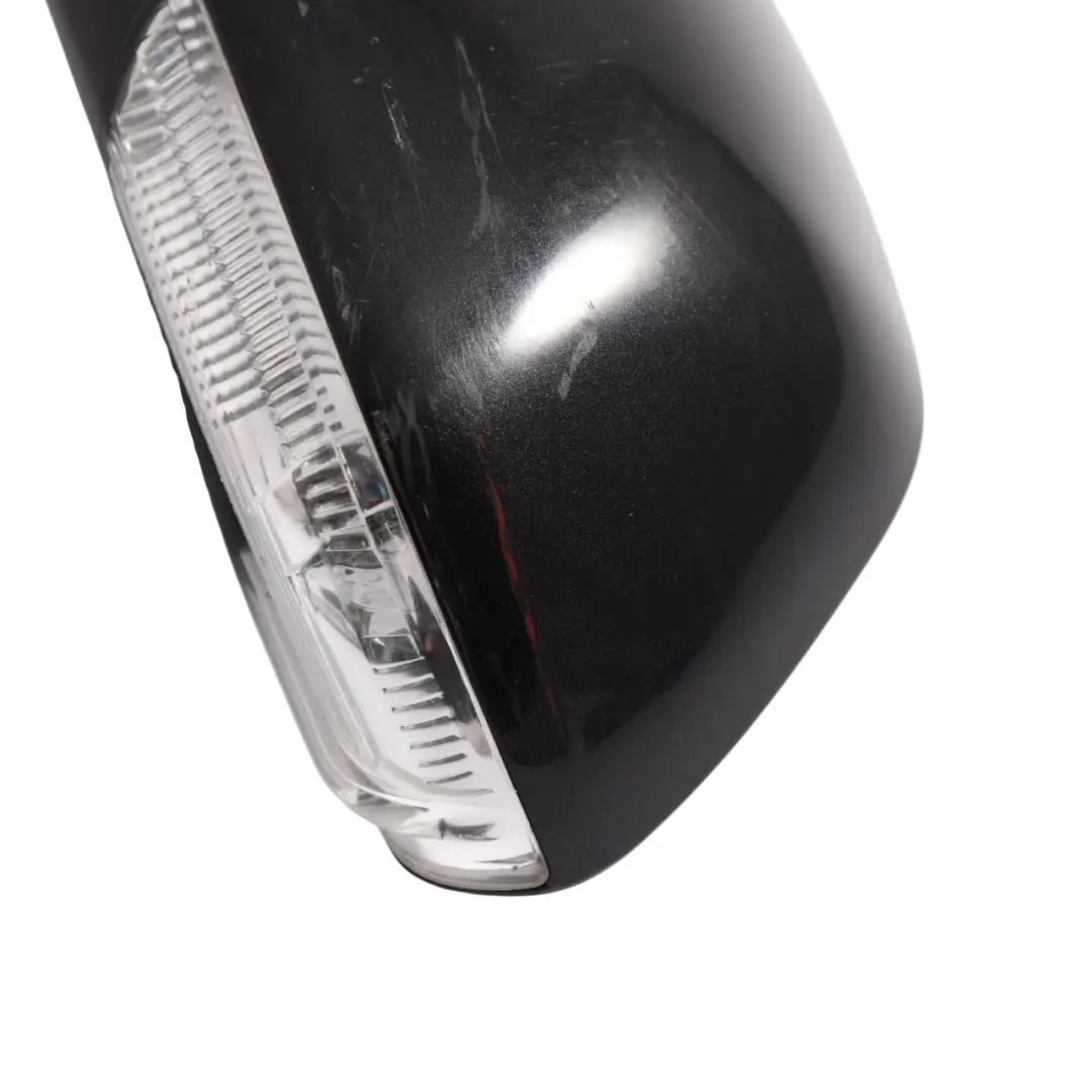 Volkswagen Polo 9N Mk4 Door Mirror Heated Electric Black Left N/S - SKU RHD-6Q2857507T-BLK - Part number 6Q2857507T