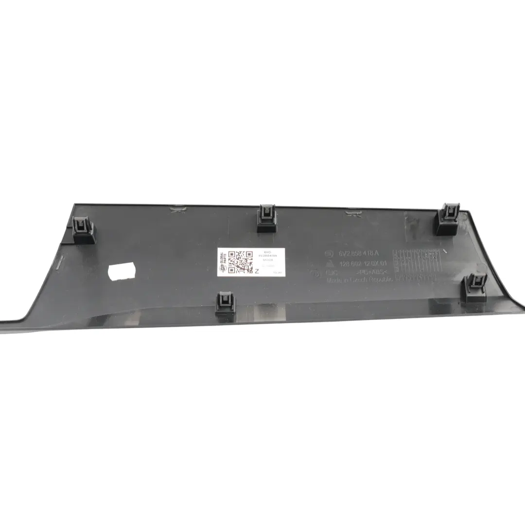 Skoda Fabia NJ Dashboard Trim Cover Interior Panel Carbon Effect - SKU RHD-6V2858418A - Part number 6V2858418A