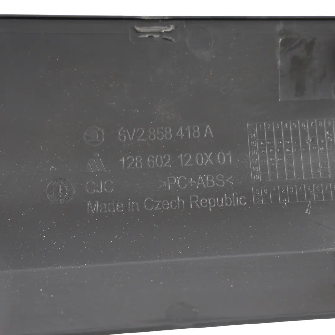 Dashboard Trim Cover Interior Panel Carbon Effect to Skoda Fabia NJ with Part number 6V2858418A Skoda Fabia NJ Dashboard Trim Cover Interior Panel Carbon Effect - SKU RHD-6V2858418A - Part number 6V2858418A