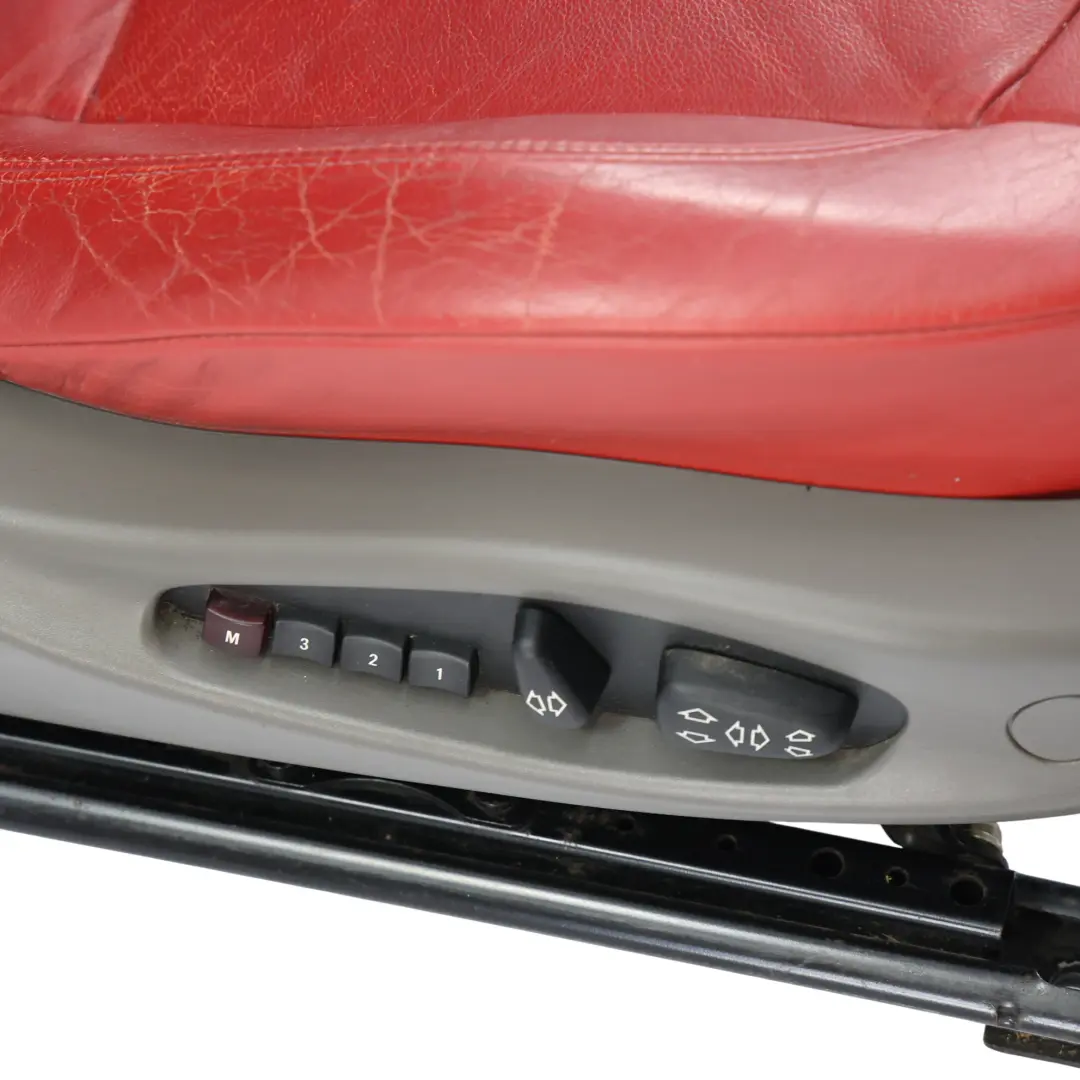  Front Seat BMW Z4 E85 E86 Cabrio Roadster Right O/S Red Leather Oregon Memory - SKU rhd-7121710-4 - Part number 7121710