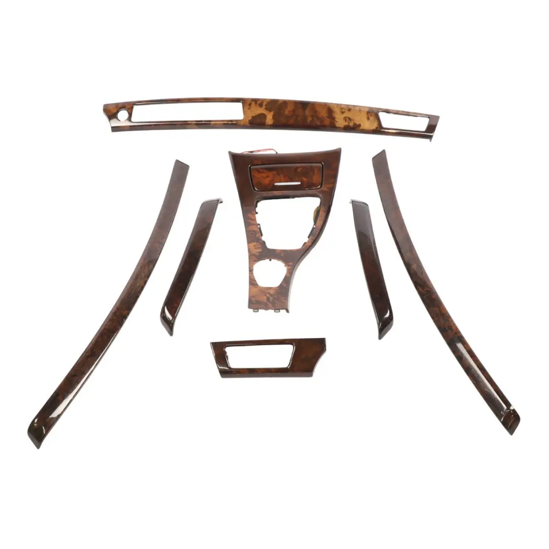 Dashboard Interior Trim BMW E90 4 Dash Ashtray Strip Cover Set Burr Nutwood Wood to with Part number 7137485 Dashboard Interior Trim BMW E90 4 Dash Ashtray Strip Cover Set Burr Nutwood Wood - SKU RHD-7132852-4 - Part number 7137485