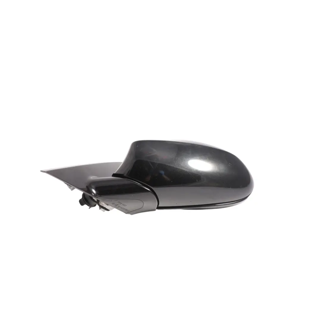 BMW E81 E82 M Sport Wing Mirror Without Glass Left N/S Black Sapphire - 475 - SKU RHD-7185337-BS - Part number 7185337
