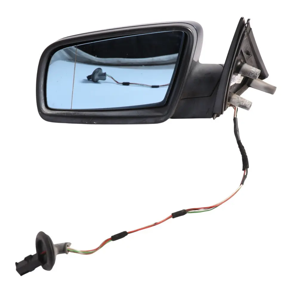 BMW 5 Series E60 E61 Heated Left Wing Mirror N/S Mysticblau Blue Metallic - A07