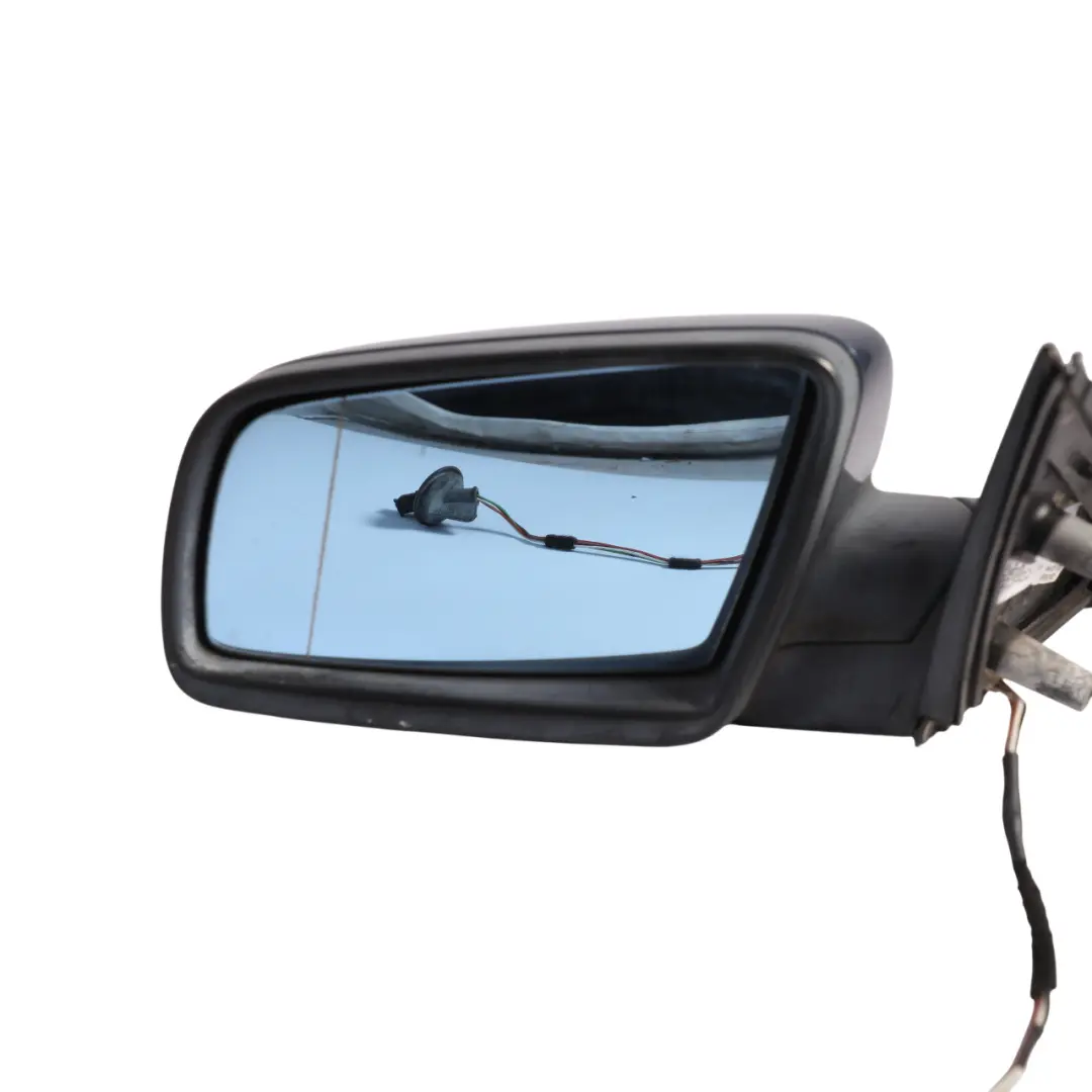 BMW 5 Series E60 E61 Heated Left Wing Mirror N/S Mysticblau Blue Metallic - A07 - SKU RHD-7189487-MYS1 - Part number 7189487