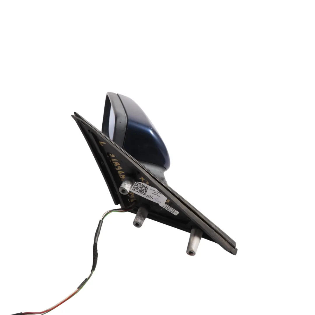 BMW 5 Series E60 E61 Heated Left Wing Mirror N/S Mysticblau Blue Metallic - A07 - SKU RHD-7189487-MYS1 - Part number 7189487