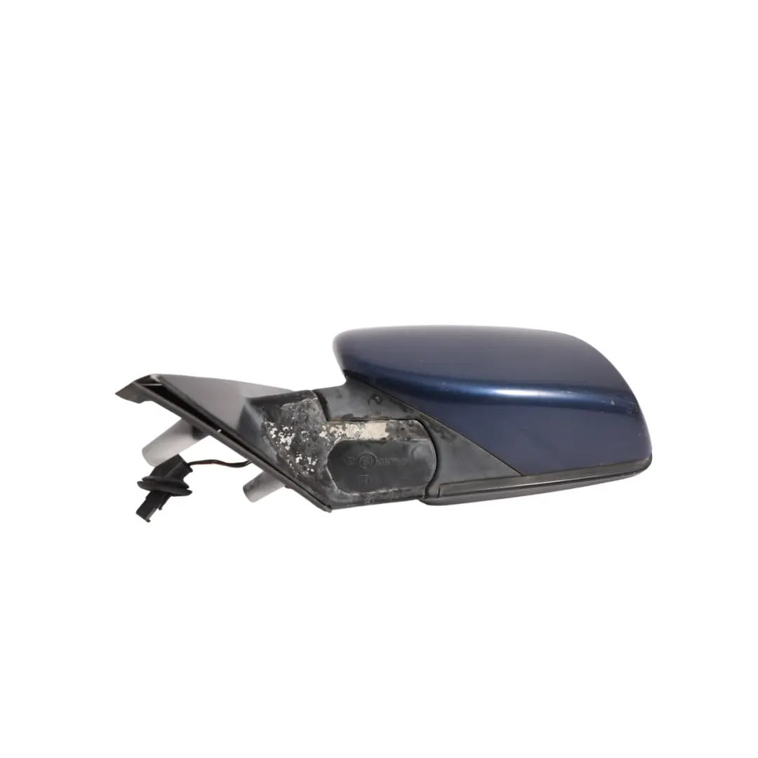 BMW 5 Series E60 E61 Heated Left Wing Mirror N/S Mysticblau Blue Metallic - A07 - SKU RHD-7189487-MYS1 - Part number 7189487