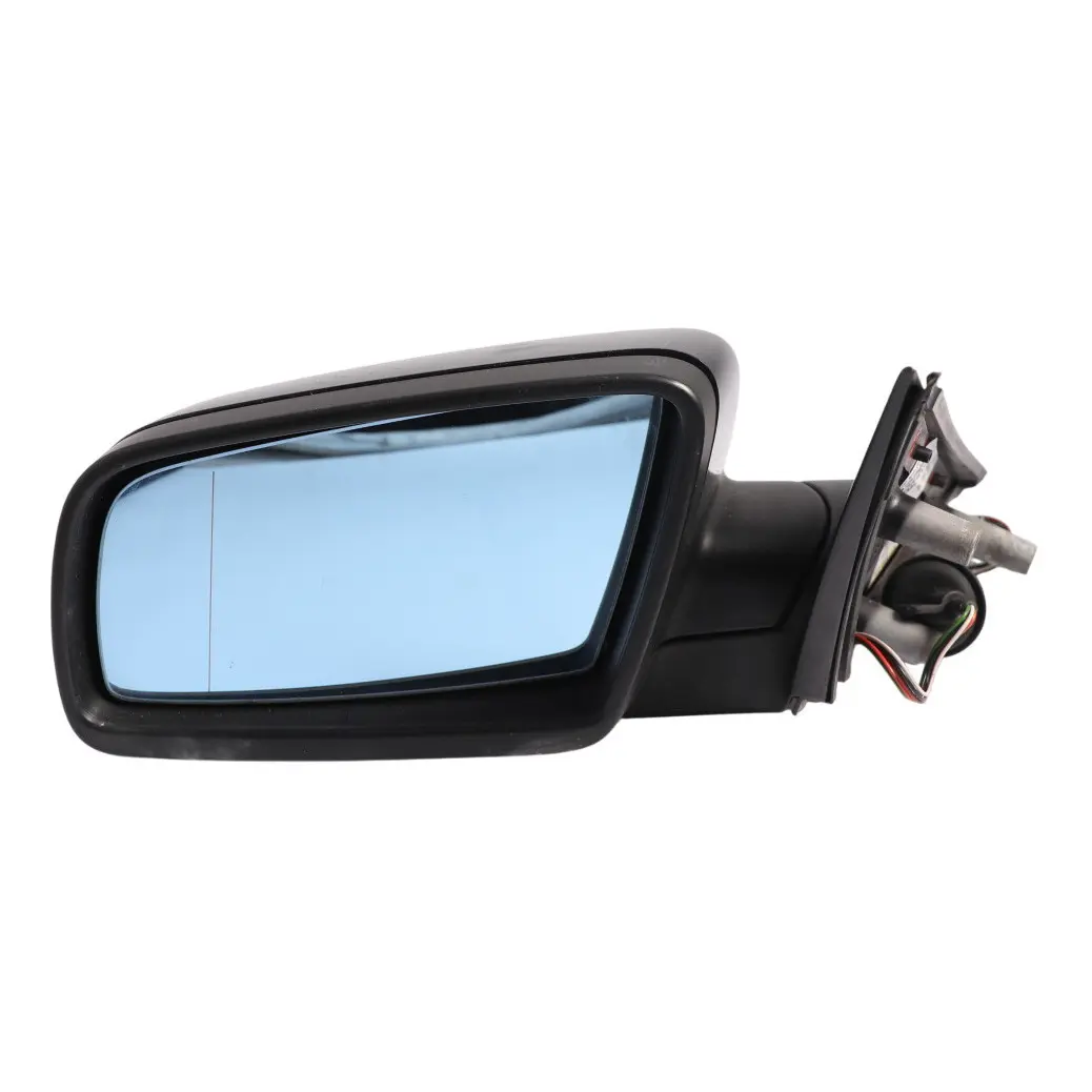 Wing Mirror BMW E60 E61 LCI Heated Left Door Passenger N/S Schwarz 2 Black