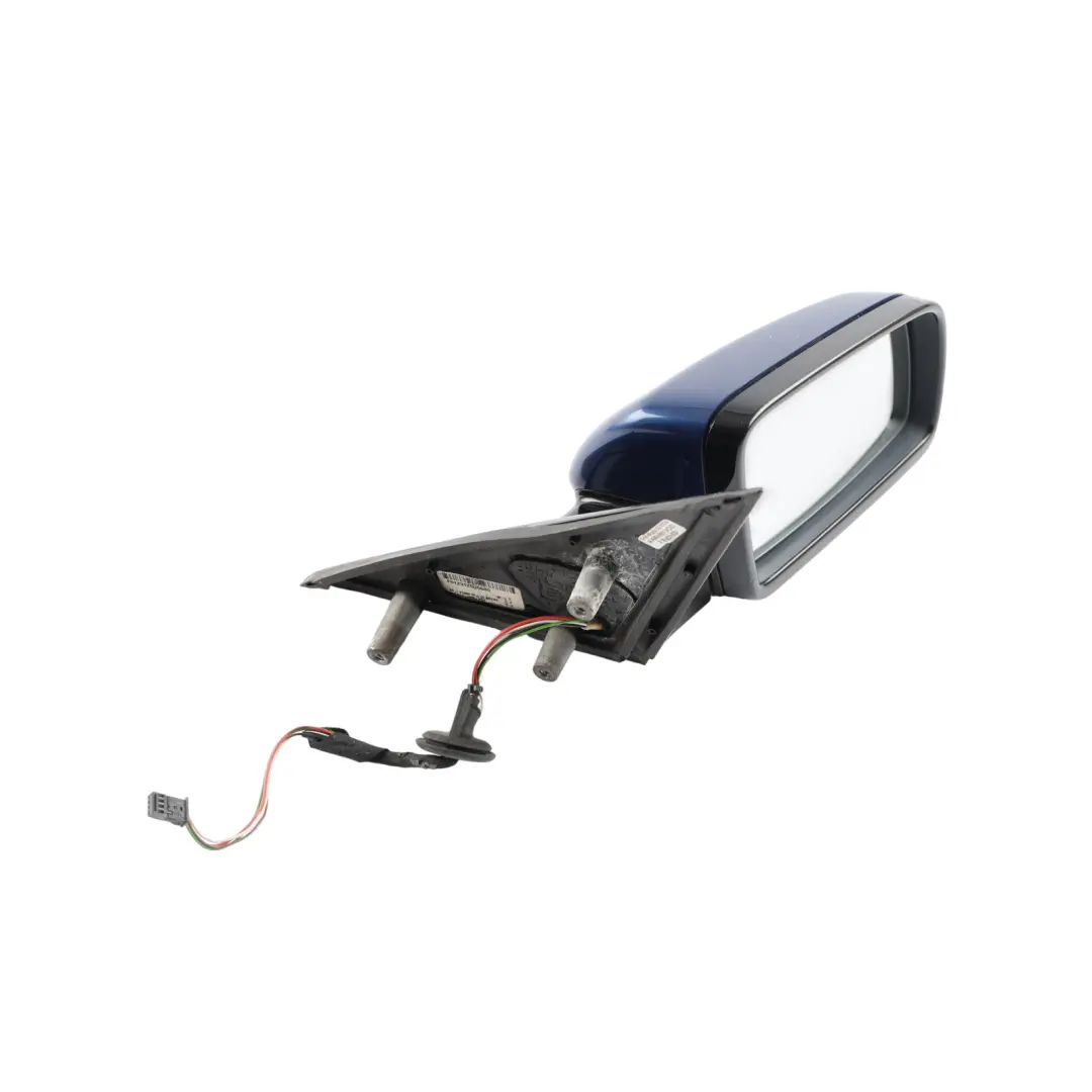 Wing Mirror M Sport Right O/S Le Mans Blau - 381 to BMW E60 E61 LCI with Part number 7189634 BMW E60 E61 LCI Wing Mirror M Sport Right O/S Le Mans Blau - 381 - SKU RHD-7189634-LMB - Part number 7189634