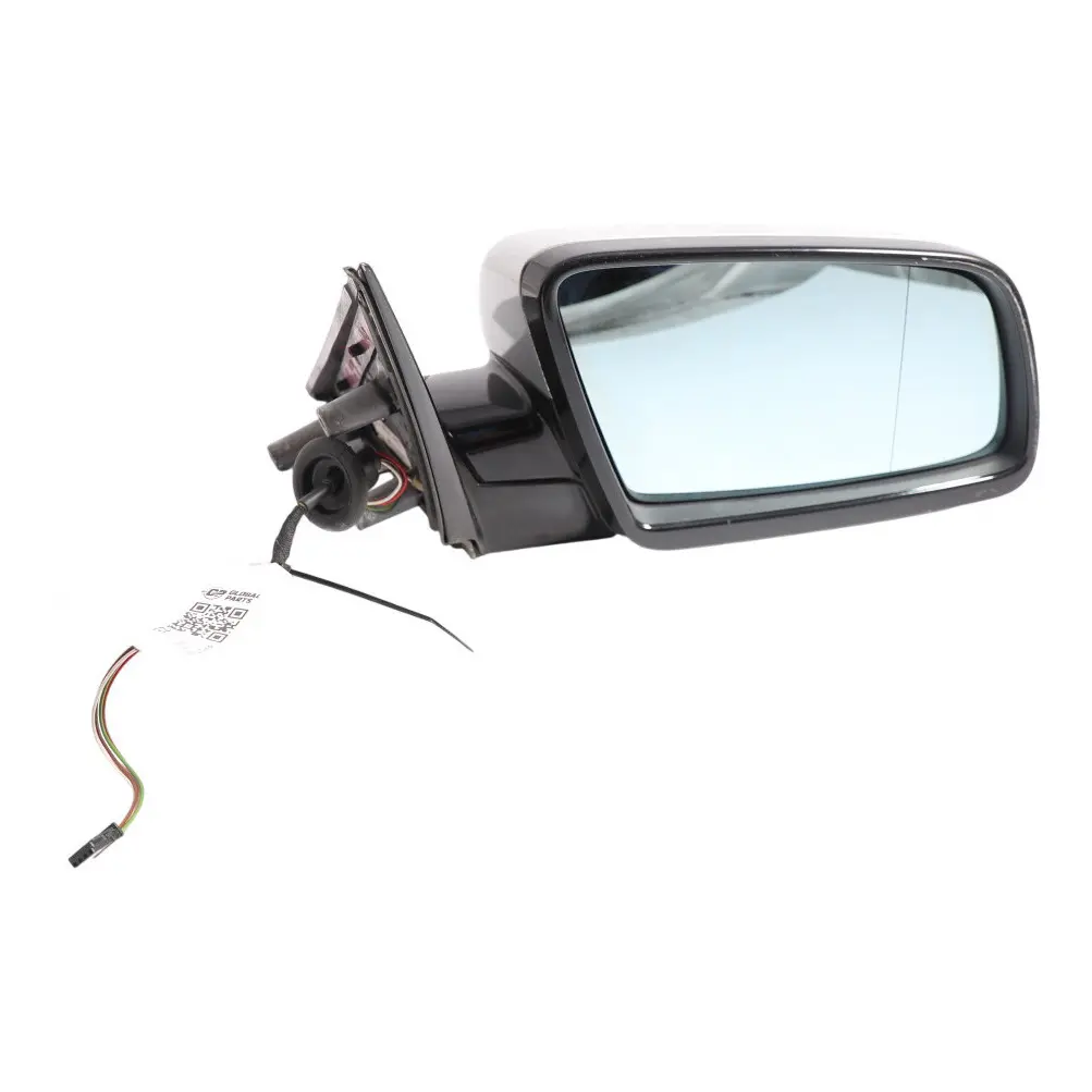 Wing Mirror BMW E60 E61 LCI M Sport Door Right O/S High Gloss Titan Silver - 354