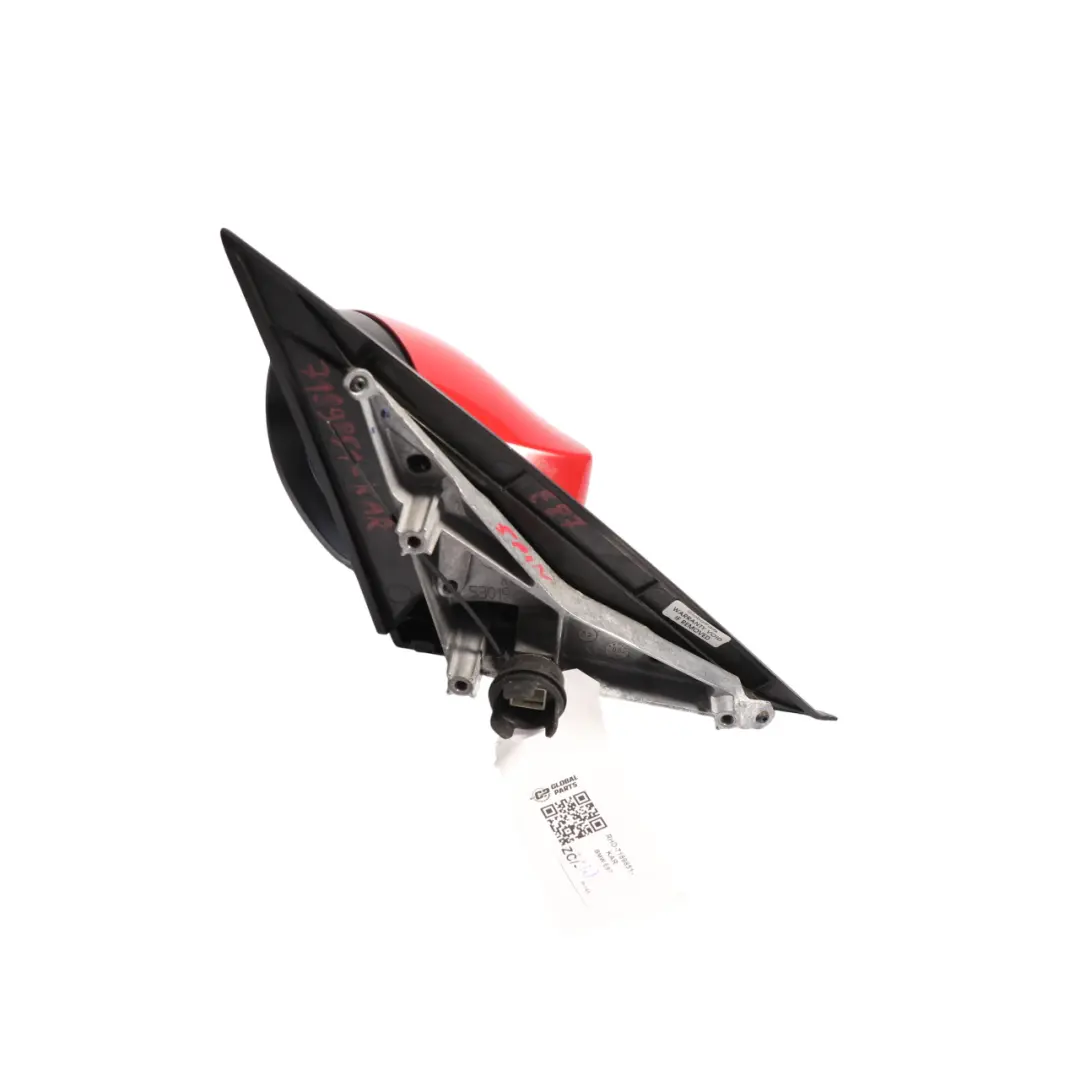 BMW E87 Heated Left Wing Mirror N/S 5 Pins Karmesinrot Crimson Red A61 - SKU RHD-7189851-KAR - Part number 7189851