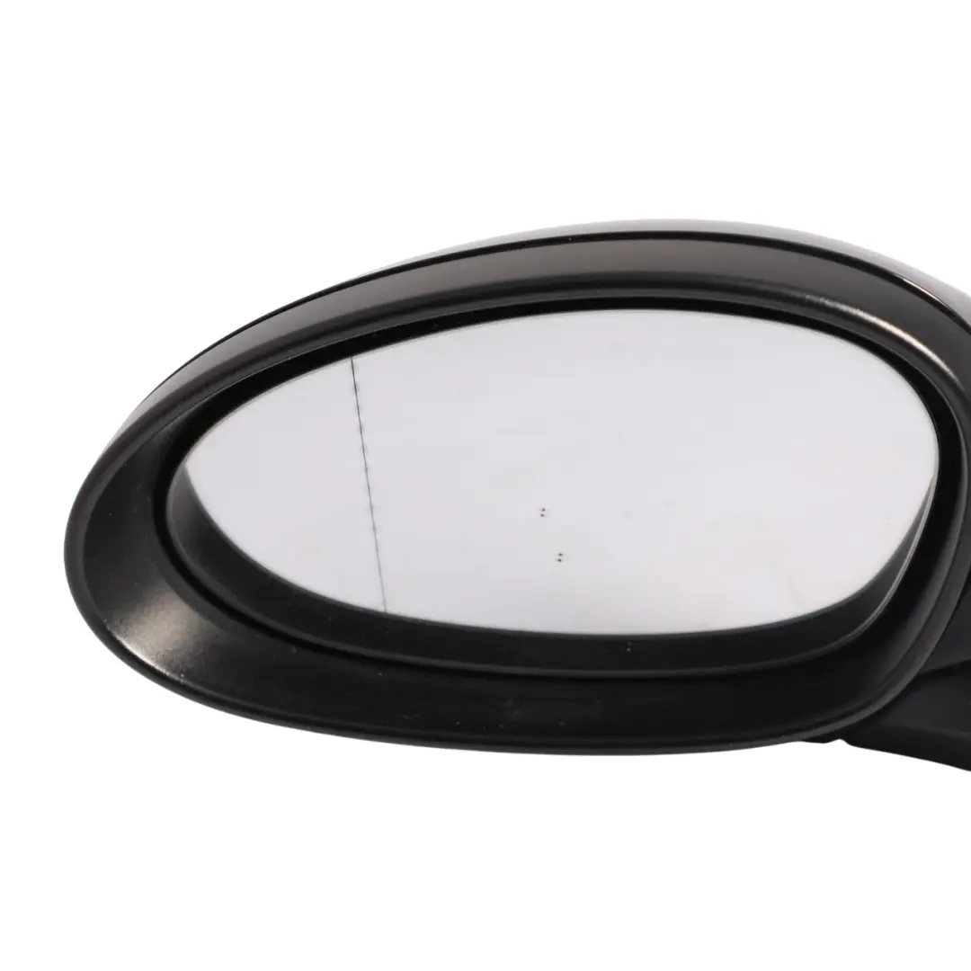 BMW E87 Passenger Side Heated Left Wing Mirror N/S Schwarz 2 Black 668 - SKU RHD-7189851-SCH - Part number 7189851
