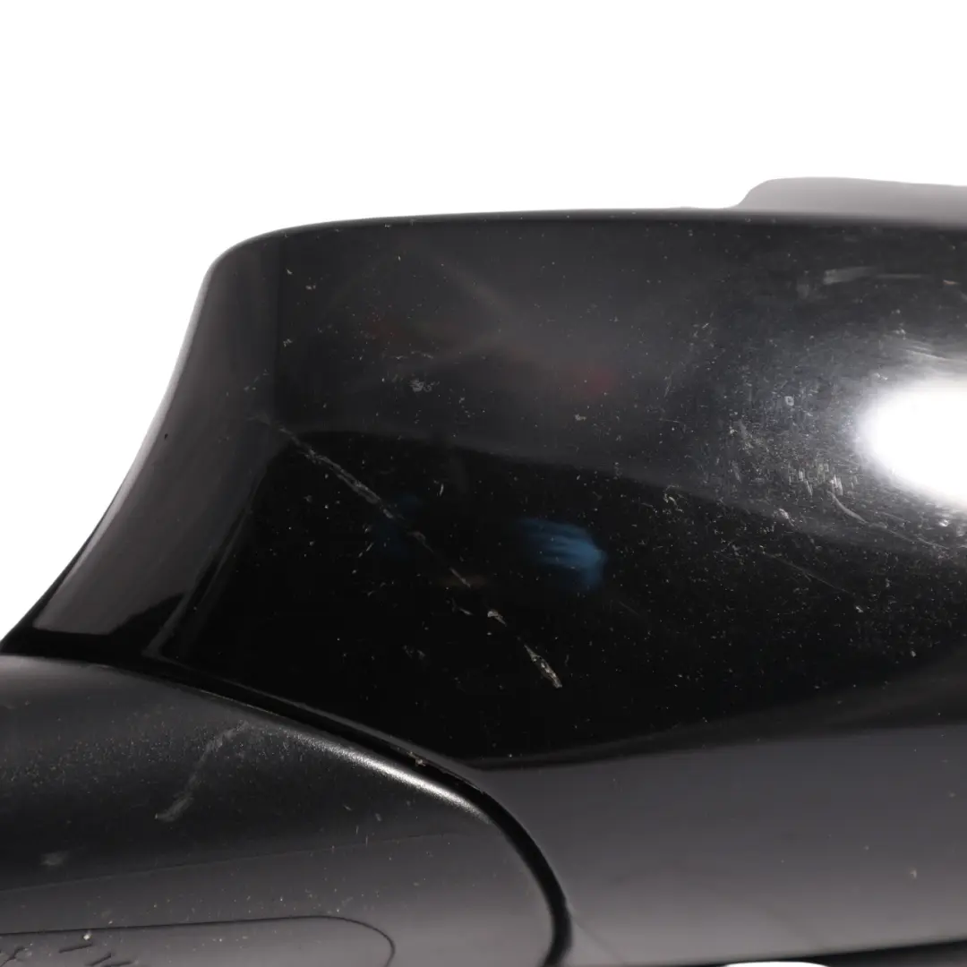 BMW E87 Passenger Side Heated Left Wing Mirror N/S Schwarz 2 Black 668 - SKU RHD-7189851-SCH - Part number 7189851