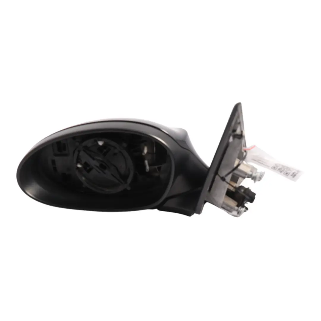 BMW E87 Power Fold Left Wing Mirror W/O Glass N/S Heated Black Sapphire 475 - SKU RHD-7189869-BS1 - Part number 7189869