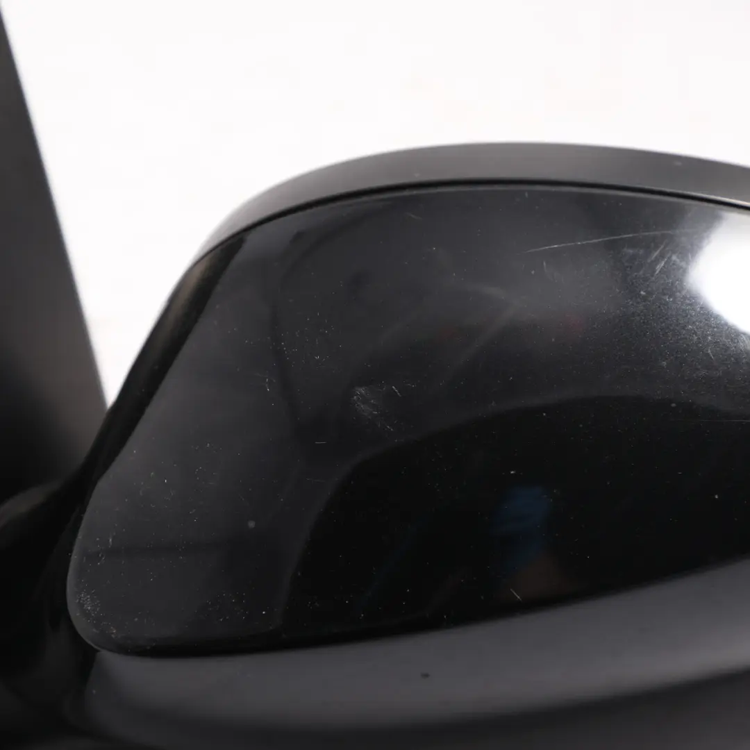 BMW E87 Power Fold Left Wing Mirror W/O Glass N/S Heated Black Sapphire 475 - SKU RHD-7189869-BS1 - Part number 7189869