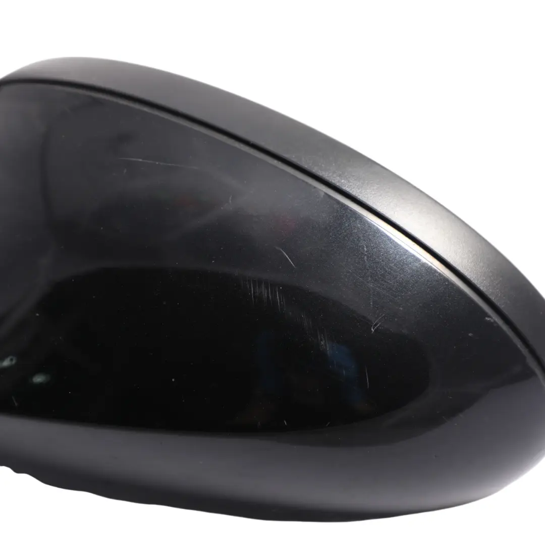 BMW E87 Power Fold Left Wing Mirror W/O Glass N/S Heated Black Sapphire 475 - SKU RHD-7189869-BS1 - Part number 7189869