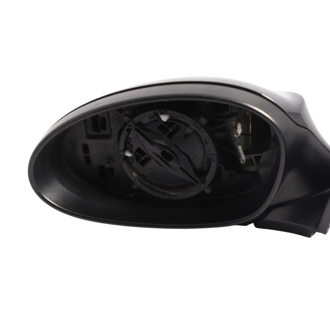 BMW E87 Power Fold Left Wing Mirror W/O Glass N/S Heated Black Sapphire 475 - SKU RHD-7189869-BS1 - Part number 7189869