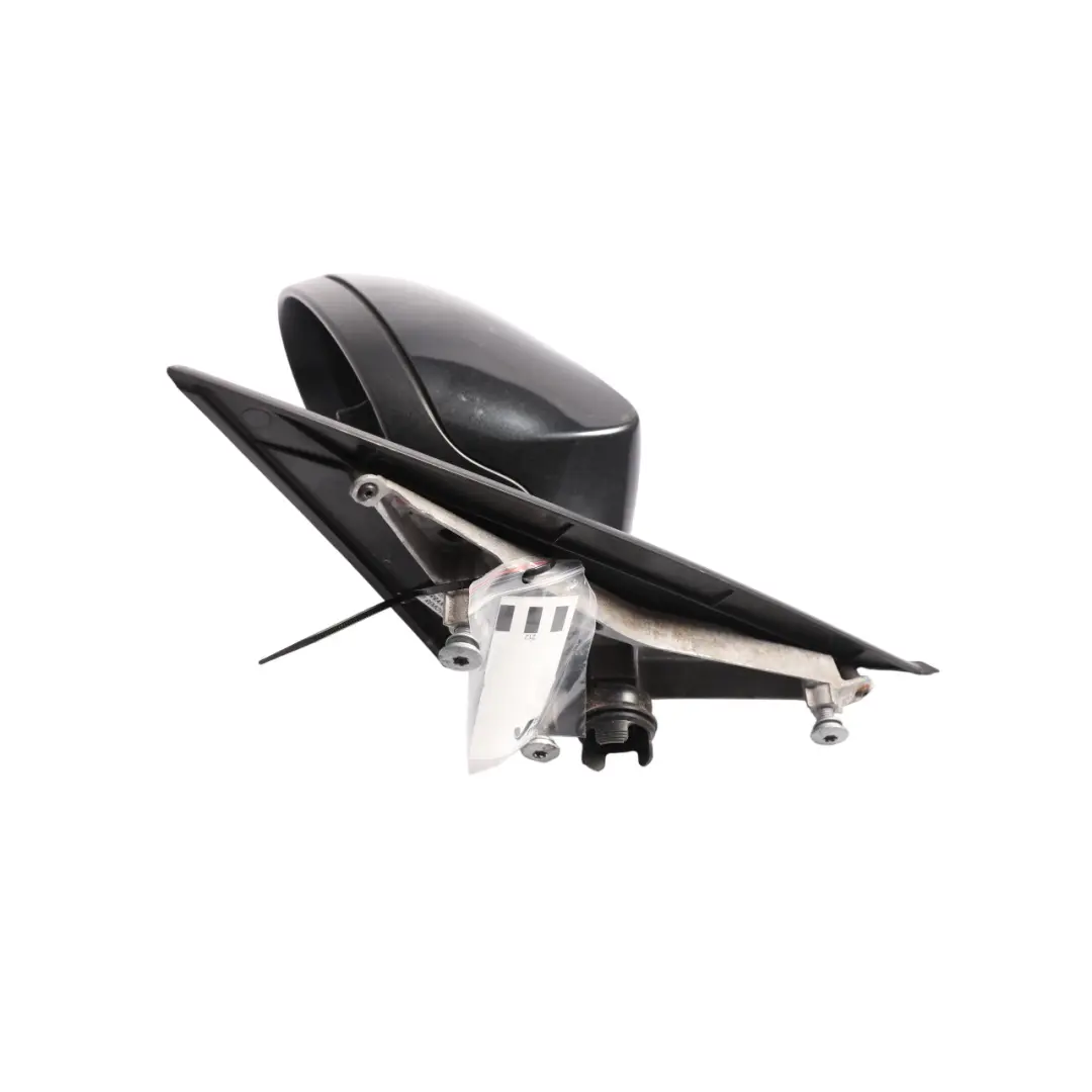 BMW E87 Power Fold Left Wing Mirror W/O Glass N/S Heated Black Sapphire 475 - SKU RHD-7189869-BS1 - Part number 7189869