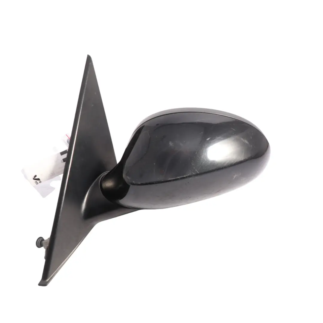 BMW E87 Power Fold Left Wing Mirror W/O Glass N/S Heated Black Sapphire 475 - SKU RHD-7189869-BS1 - Part number 7189869