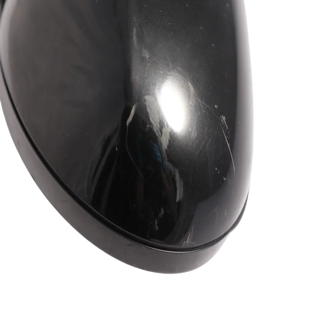 BMW E87 Heated Right Wing Mirror O/S High Gloss Black Sapphire 475 - SKU RHD-7189896-BS - Part number 7189896
