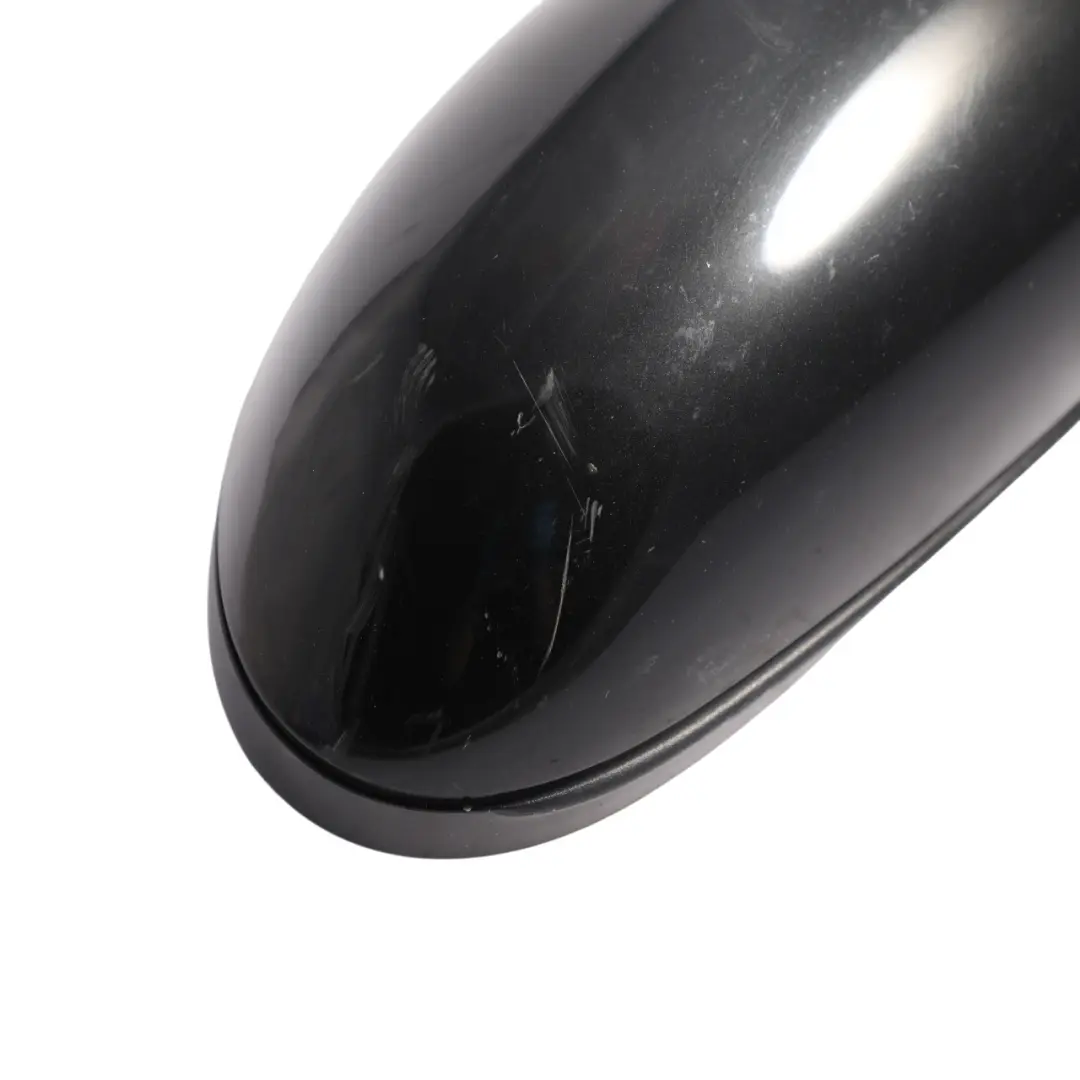 BMW E87 Heated Right Wing Mirror O/S High Gloss Black Sapphire 475 - SKU RHD-7189896-BS - Part number 7189896