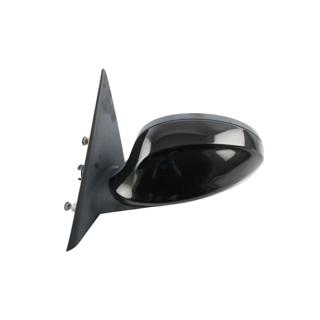 BMW E90 E91 Heated Left Wing Mirror N/S 5 Pins Black Sapphire Metallic 475 - SKU RHD-7189947-BS2 - Part number 7189947