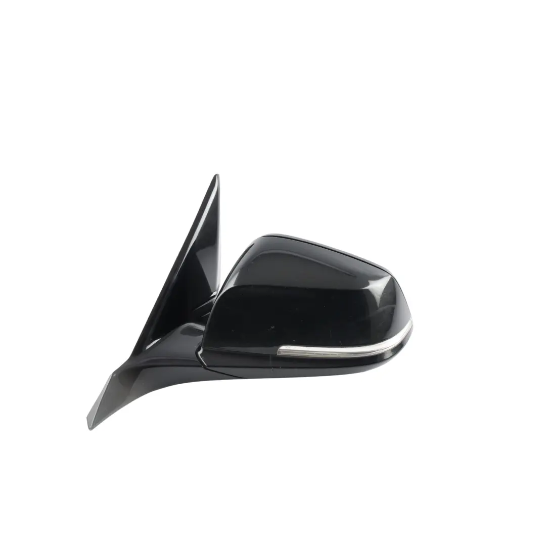 BMW F20 Wing Mirror Door Left Heated N/S High Gloss Black Sapphire Metallic 475 - SKU RHD-7242779-BS1 - Part number 7242779