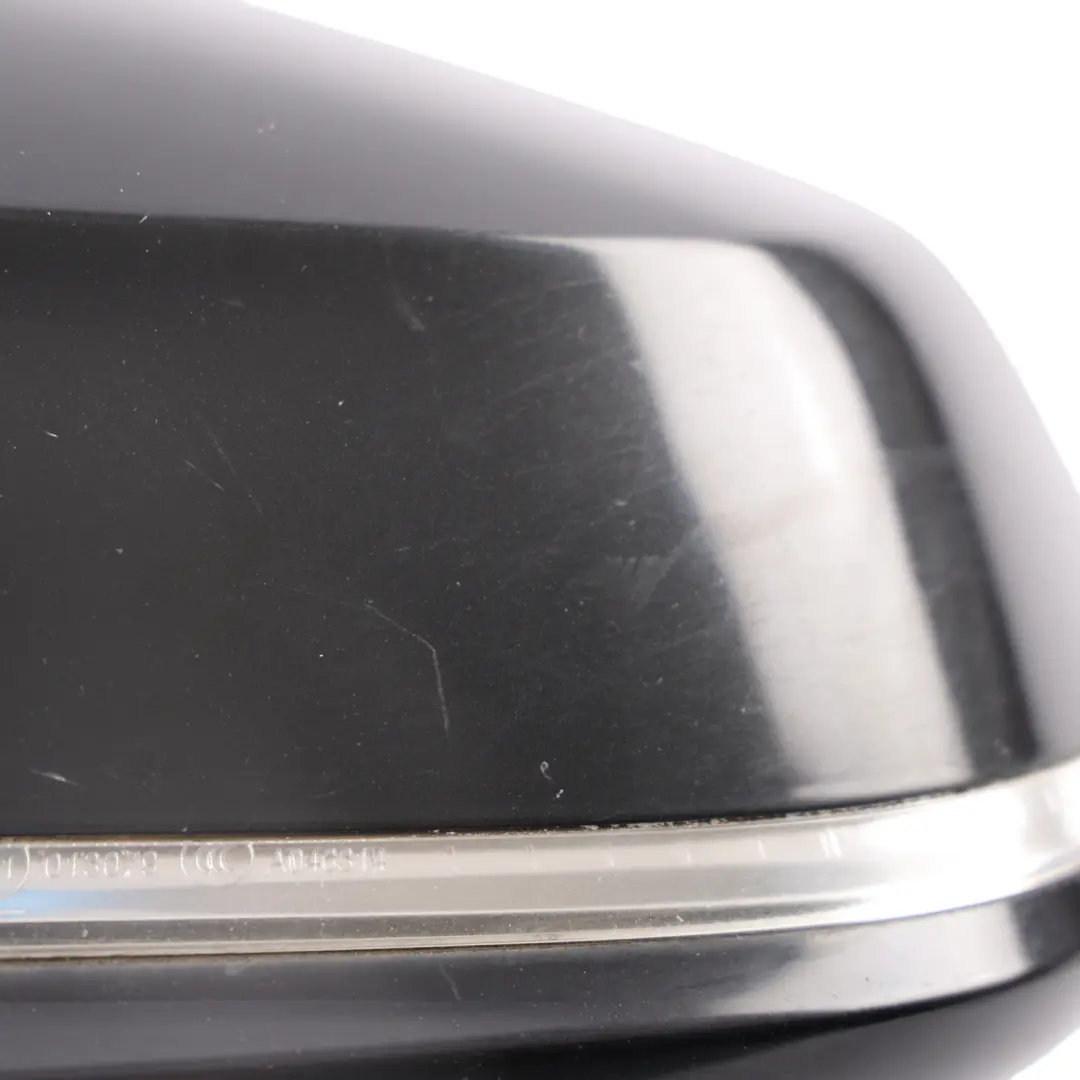 BMW F20 Wing Mirror Door Left Heated N/S High Gloss Black Sapphire Metallic 475 - SKU RHD-7242779-BS1 - Part number 7242779