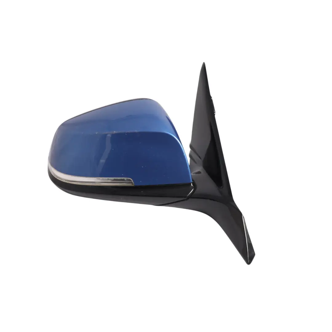 BMW F20 Wing Mirror Door Right O/S Heated High Gloss 6 Pins Estoril Blue - B45 - SKU RHD-7242780-EB-1 - Part number 7242780-EB