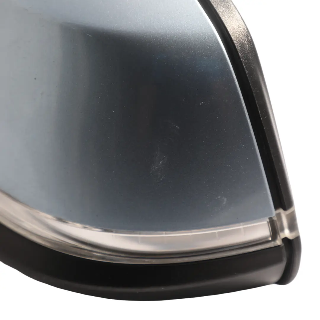 BMW F30 F31 Outer Wing Mirror Heated Left N/S 6 Pins Liquid Blue Metallic - B40 - SKU RHD-7245093-LBL - Part number 7245093