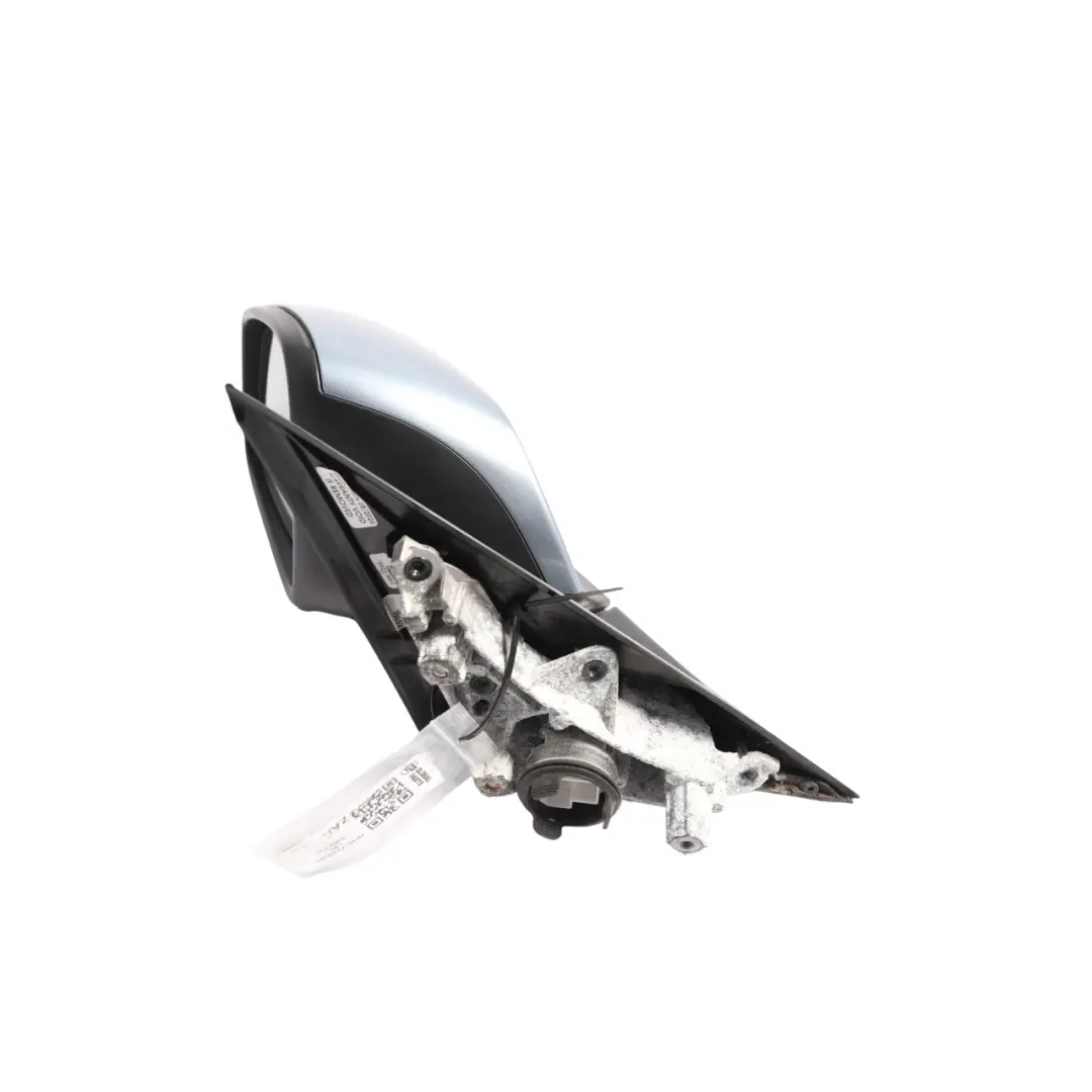 BMW F30 F31 Outer Wing Mirror Heated Left N/S 6 Pins Liquid Blue Metallic - B40 - SKU RHD-7245093-LBL - Part number 7245093