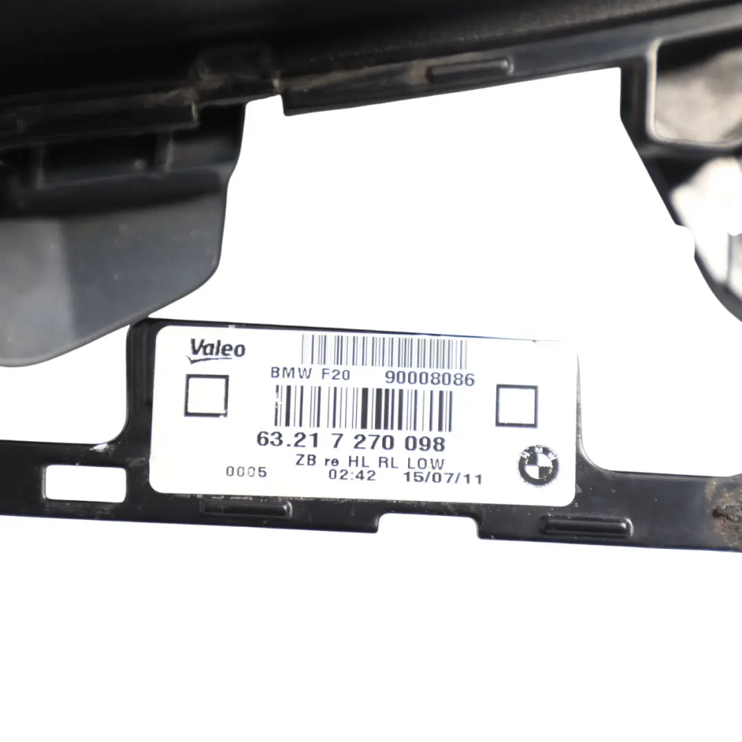 Lamp BMW F20 F21 Tail Light White Turn Indicator Right O/S to Rear with Part number 7270098 Rear Lamp BMW F20 F21 Tail Light White Turn Indicator Right O/S - SKU RHD-7270098-4 - Part number 7270098