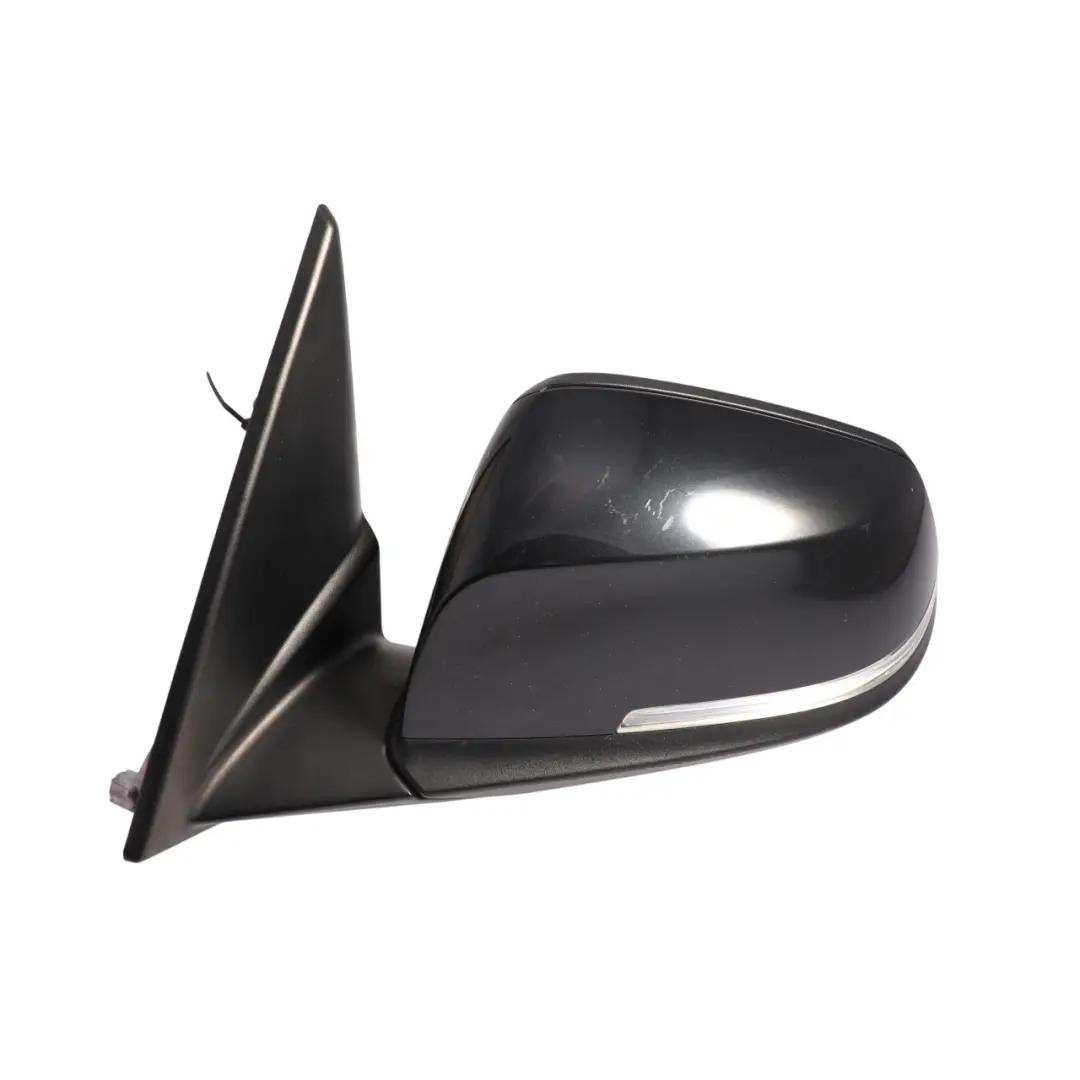 BMW X1 E84 Wing Mirror Heated Front Door Left N/S Black Sapphire Metallic 475 - SKU RHD-7307157-BS - Part number 7307157