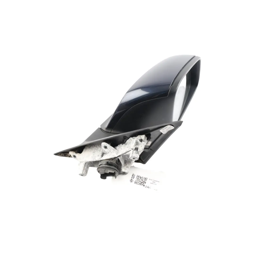 Heated Right Wing Mirror O/S Imperial Blau Brillant Blue to BMW F30 F31 with Part number 7345656 BMW F30 F31 Heated Right Wing Mirror O/S Imperial Blau Brillant Blue - SKU RHD-7345656-IBB - Part number 7345656