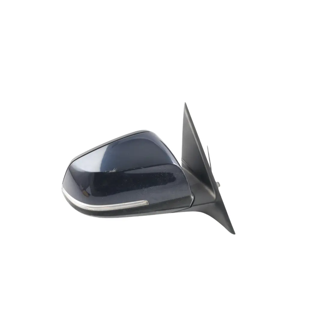 Heated Right Wing Mirror O/S Imperial Blau Brillant Blue to BMW F30 F31 with Part number 7345656 BMW F30 F31 Heated Right Wing Mirror O/S Imperial Blau Brillant Blue - SKU RHD-7345656-IBB - Part number 7345656