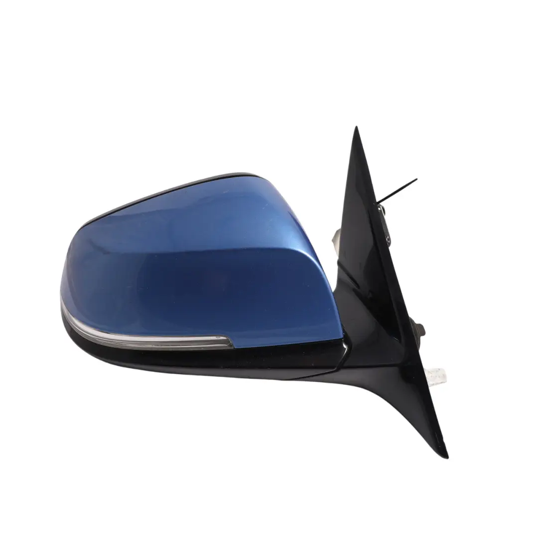 BMW F30 F31 High Gloss Heated Right Wing Mirror O/S Estoril Blue - B45 - SKU RHD-7345660-EB2 - Part number 7345660