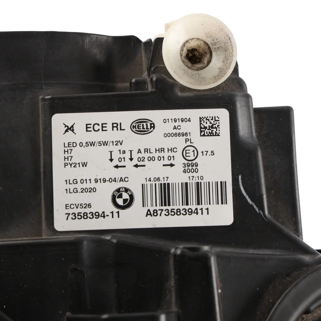 BMW F20 F21 LCI Headlight Halogen Light Lamp Front Right O/S Driver Side - SKU rhd-7358394-1 - Part number 7358394