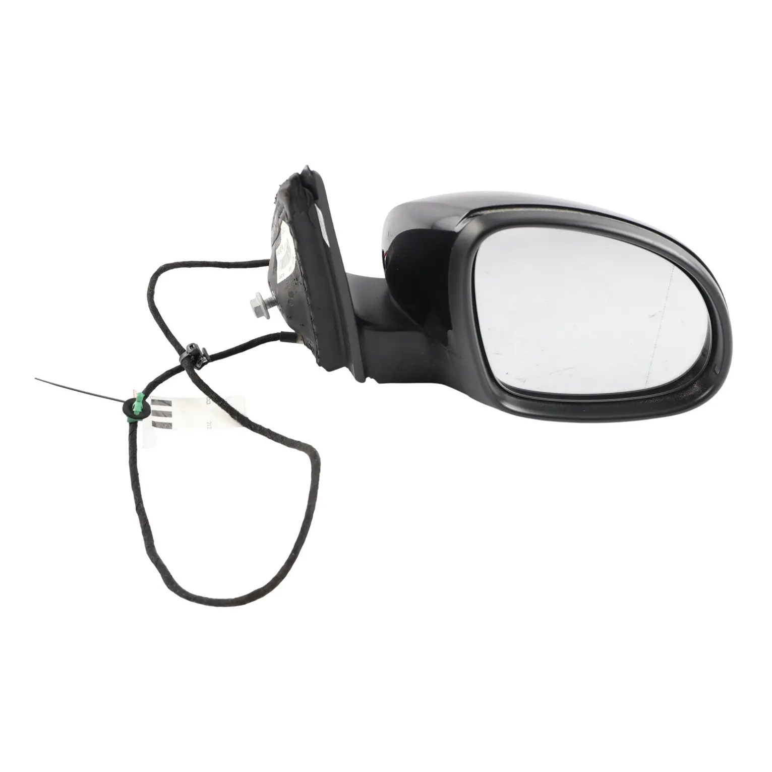 VW Sharan 7N Door Wing Mirror Electrical Power Fold Right O/S Deep Black - C9X