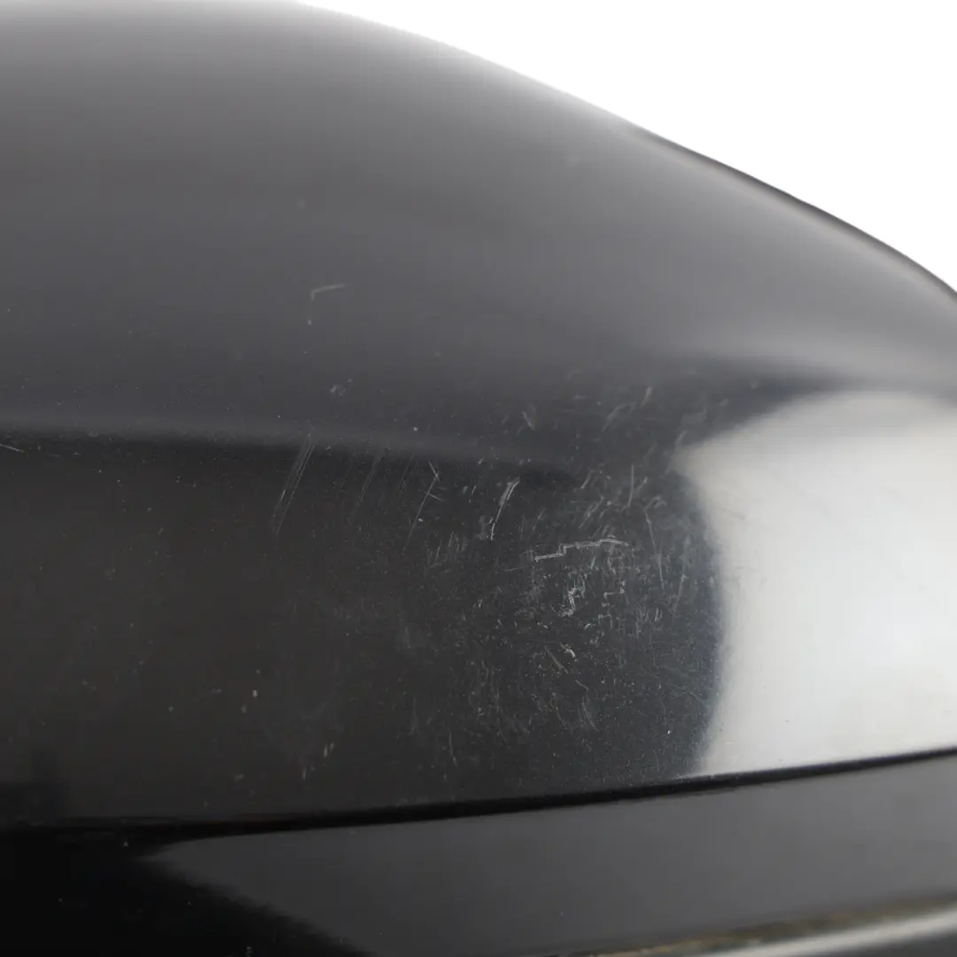 VW Sharan 7N Door Wing Mirror Electrical Power Fold Right O/S Deep Black - C9X - SKU RHD-7N2857508D-DBL - Part number 7N2857508D